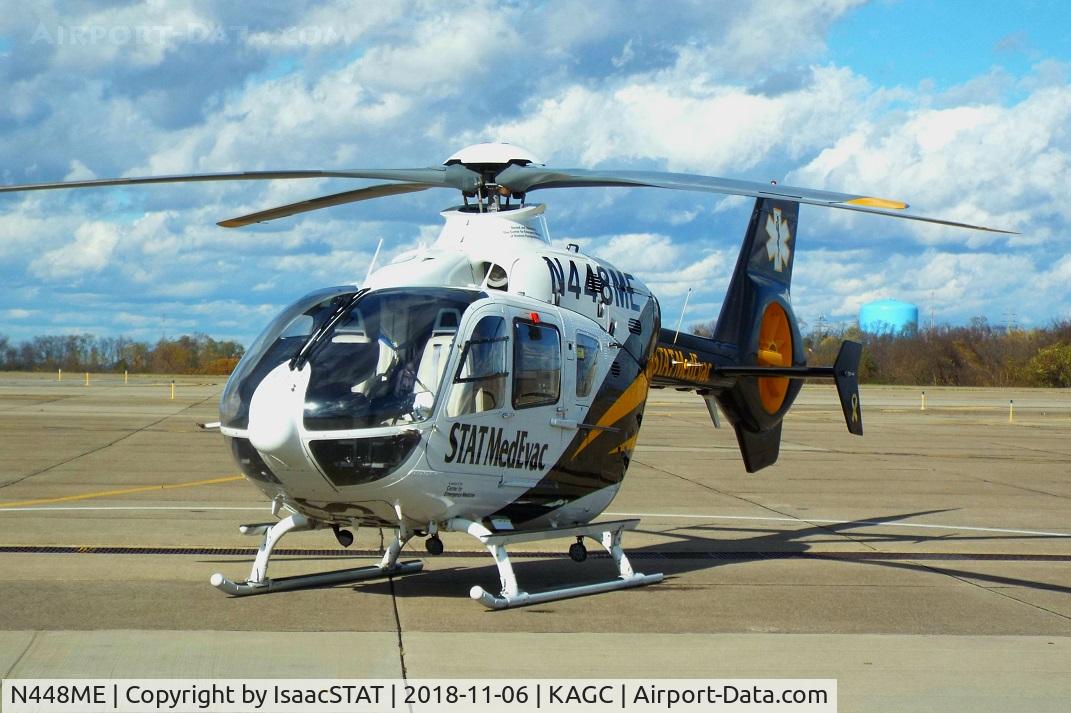 N448ME, 2012 Eurocopter EC-135T-2+ C/N 1048, STAT MedEvac 11 sitting on the STAT Ramp