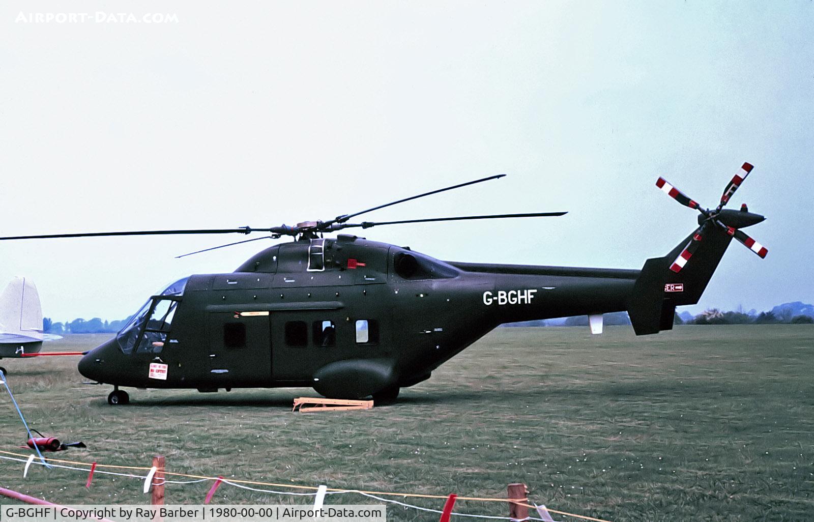 G-BGHF, 1977 Westland WG-30-100-60 C/N WA-001 P, G-BGHF   Westland WG-30-100-60 [001] (Place & Date unknown) @ 1980