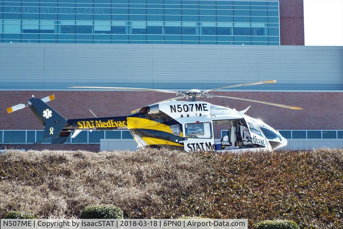 N507ME, 2012 Eurocopter EC-145C-2 C/N 9507, STAT MedEvac 4 sitting on the pad of UPMC East