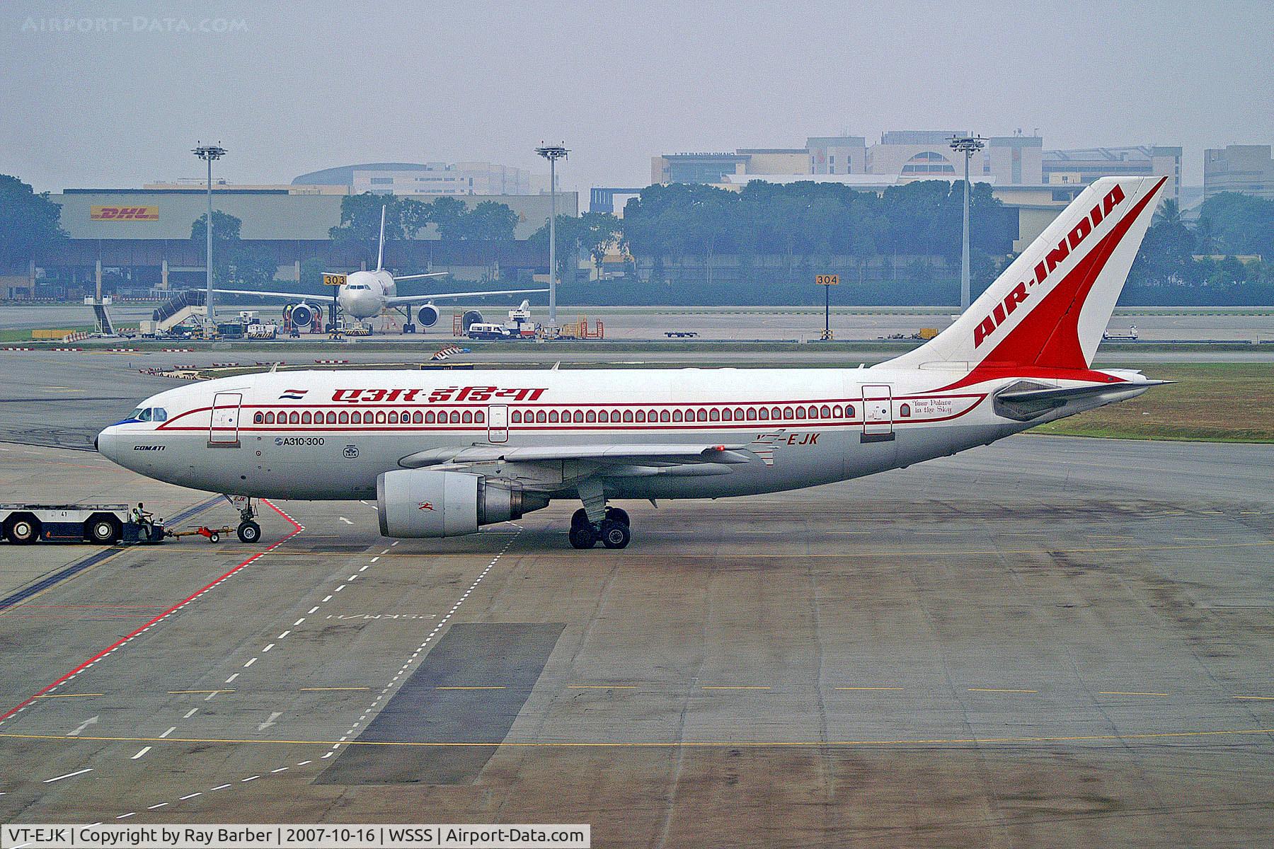 VT-EJK, 1986 Airbus A310-304 C/N 429, VT-EJK   Airbus A310-304 [429] (Air India) Singapore-Changi~9V 16-10-2007