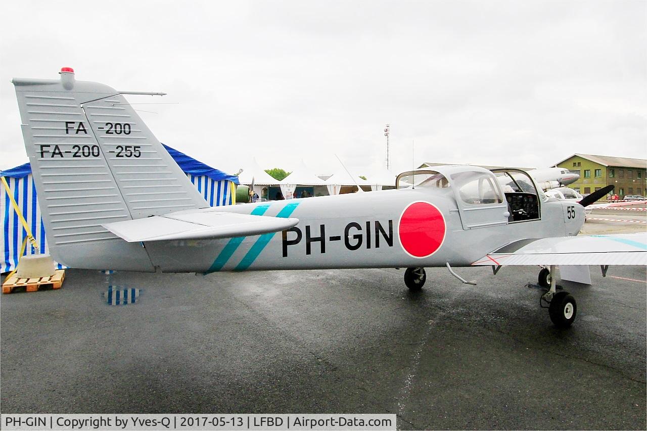 PH-GIN, 1974 Fuji FA-200-180 Aero Subaru C/N 255, FUJI FA-200-180 Aero Subaru, Static display, Bordeaux-Mérignac Air Base 106 (LFBD-BOD) Open day 2017