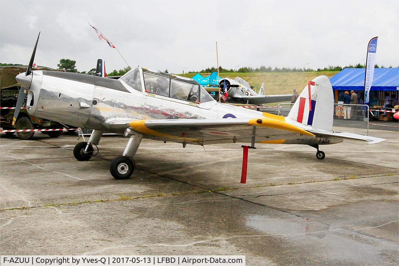 F-AZUU, 1952 De Havilland DHC-1 Chipmunk T.10 C/N C1/0736, De Havilland DHC-1 Chipmunk 22, Static display, Bordeaux-Mérignac Air Base 106 (LFBD-BOD) Open day 2017