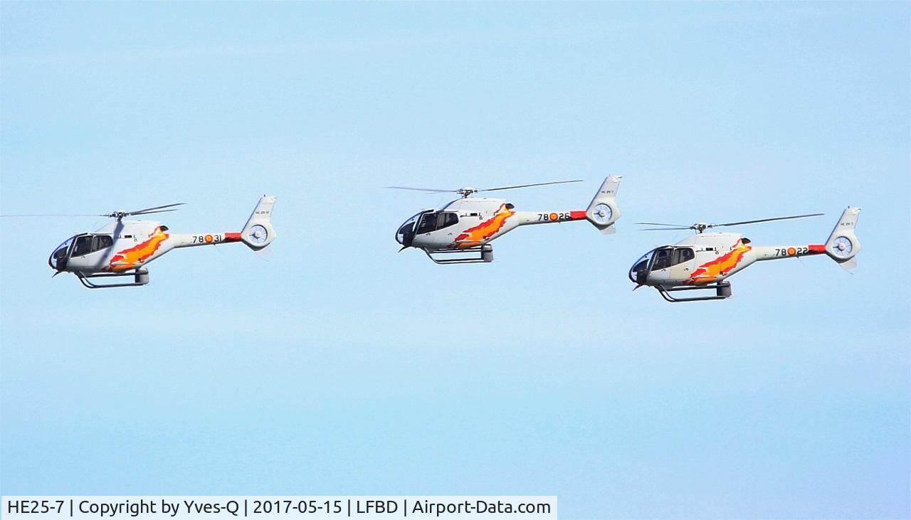 HE25-7, 2000 Eurocopter EC-120B Colibri C/N 1176, Eurocopter EC-120B Colibri, Take off rwy 23, Bordeaux-Mérignac Air Base 106 (LFBD-BOD)