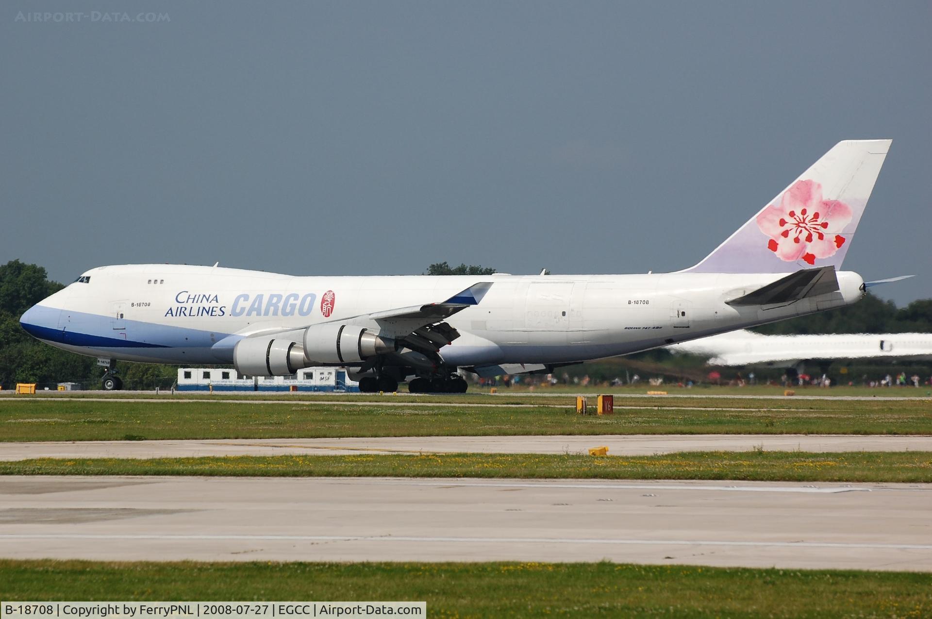 B-18708, 2001 Boeing 747-409F/SCD C/N 30765, Arrival of China Airlines B744F