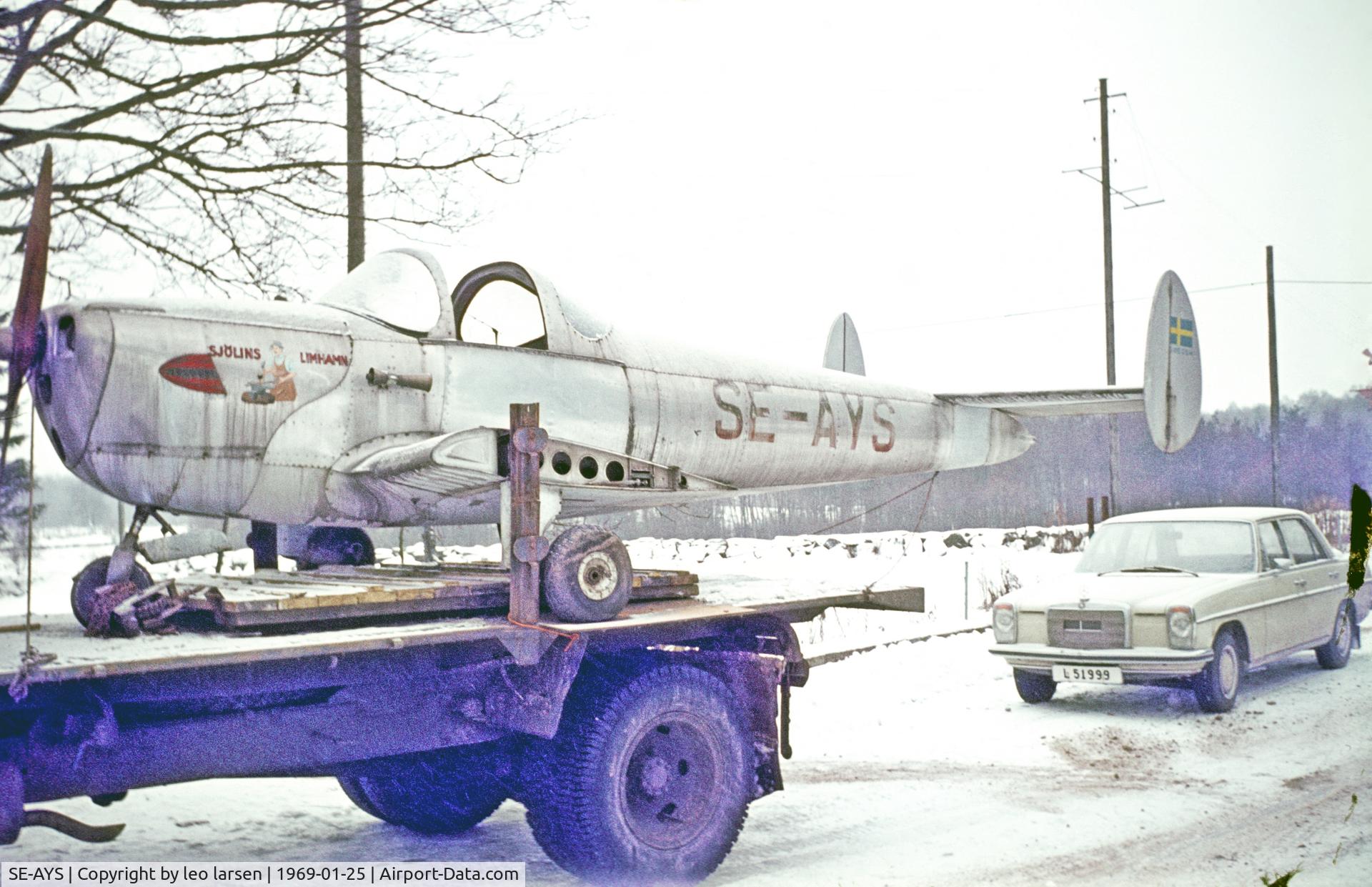 SE-AYS, 1946 Erco 415C Ercoupe C/N 3956, Vinslöv Sweden 25.1.1969