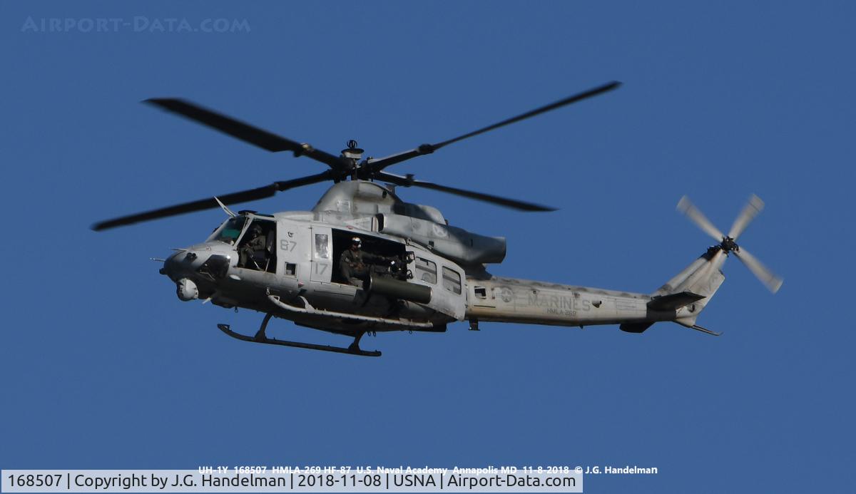168507, Bell UH-1Y Venom C/N 55171/Y83, Fly by.