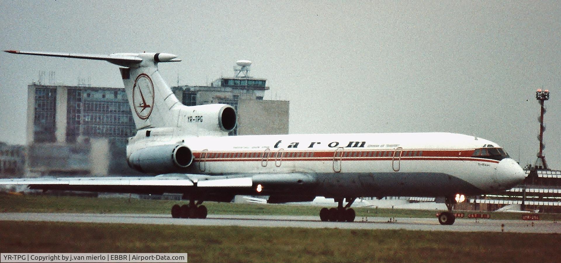 YR-TPG, 1978 Tupolev Tu-154B-1 C/N 78A262, Taxiing at Brussels, Belgium
