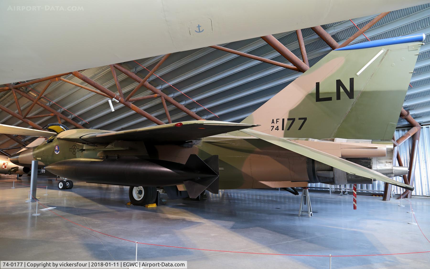 74-0177, 1974 General Dynamics F-111F Aardvark C/N E2-95, RAF Museum Cosford
