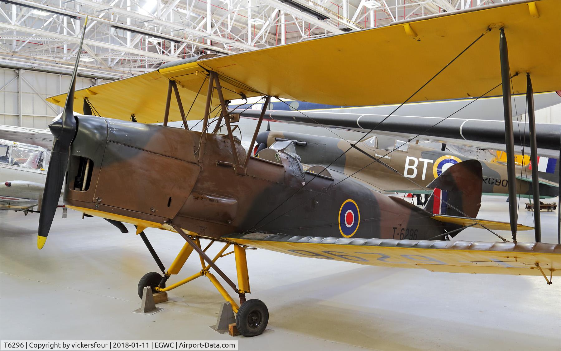 T6296, De Havilland DH-82A Tiger Moth II C/N 84711, RAF Museum Cosford
