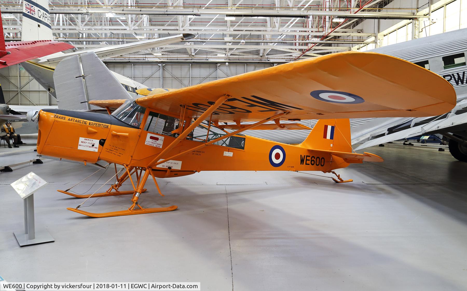 WE600, Auster C-4 Auster T7 Antarctic C/N Not found WE600, RAF Museum Cosford