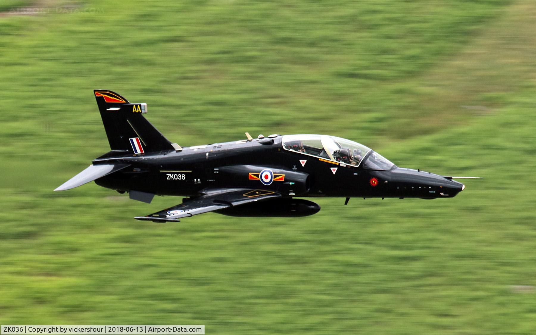 ZK036, 2010 British Aerospace Hawk T2 C/N RT027/1265, LFA17. Dunmail Raise, Cumbria.