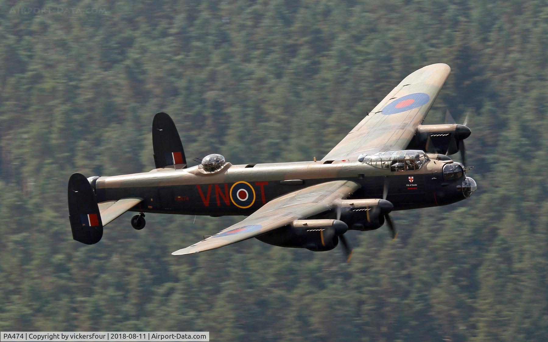 PA474, 1945 Avro 683 Lancaster B1 C/N VACH0052/D2973, LFA8. Derwent Valley, Derbyshire.