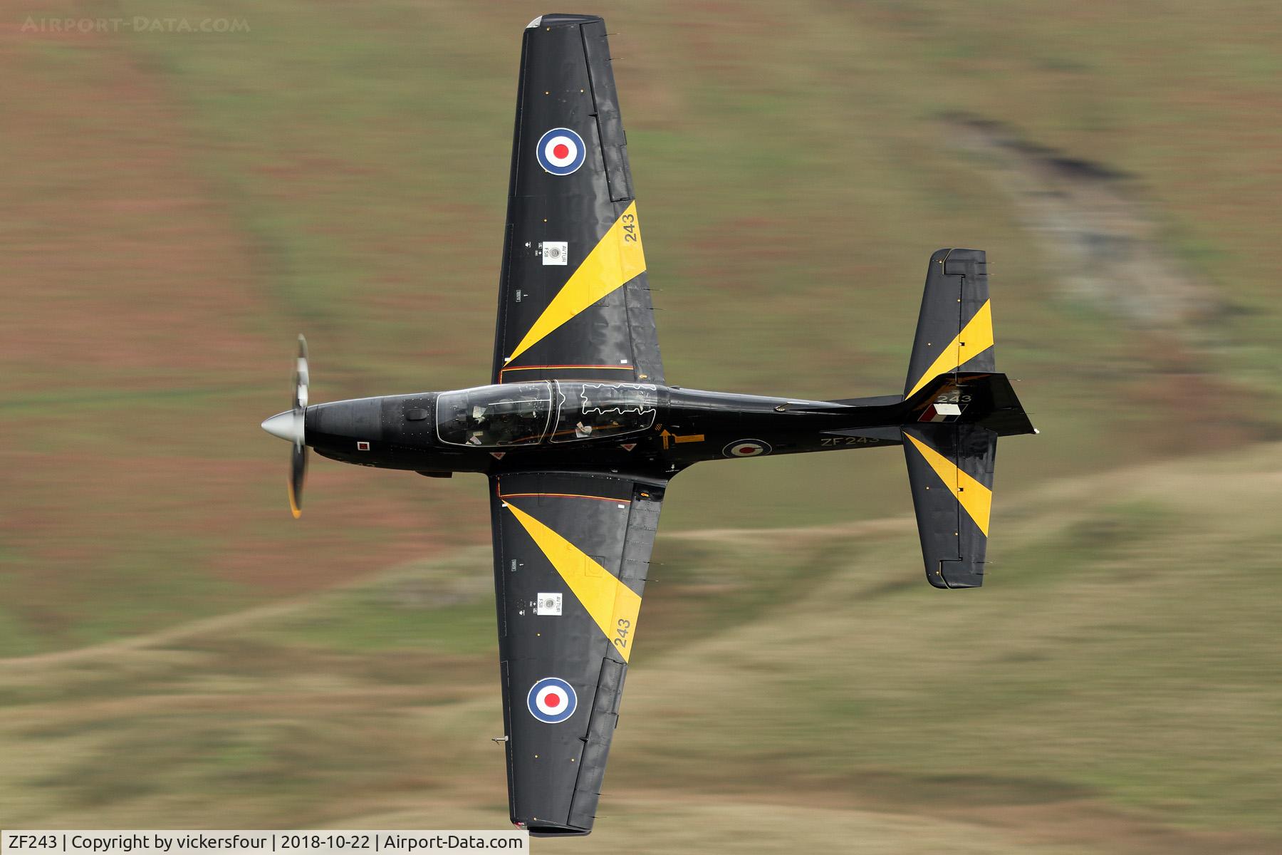 ZF243, 1990 Short S-312 Tucano T1 C/N S048/T44, LFA17. M6 Pass, Cumbria.