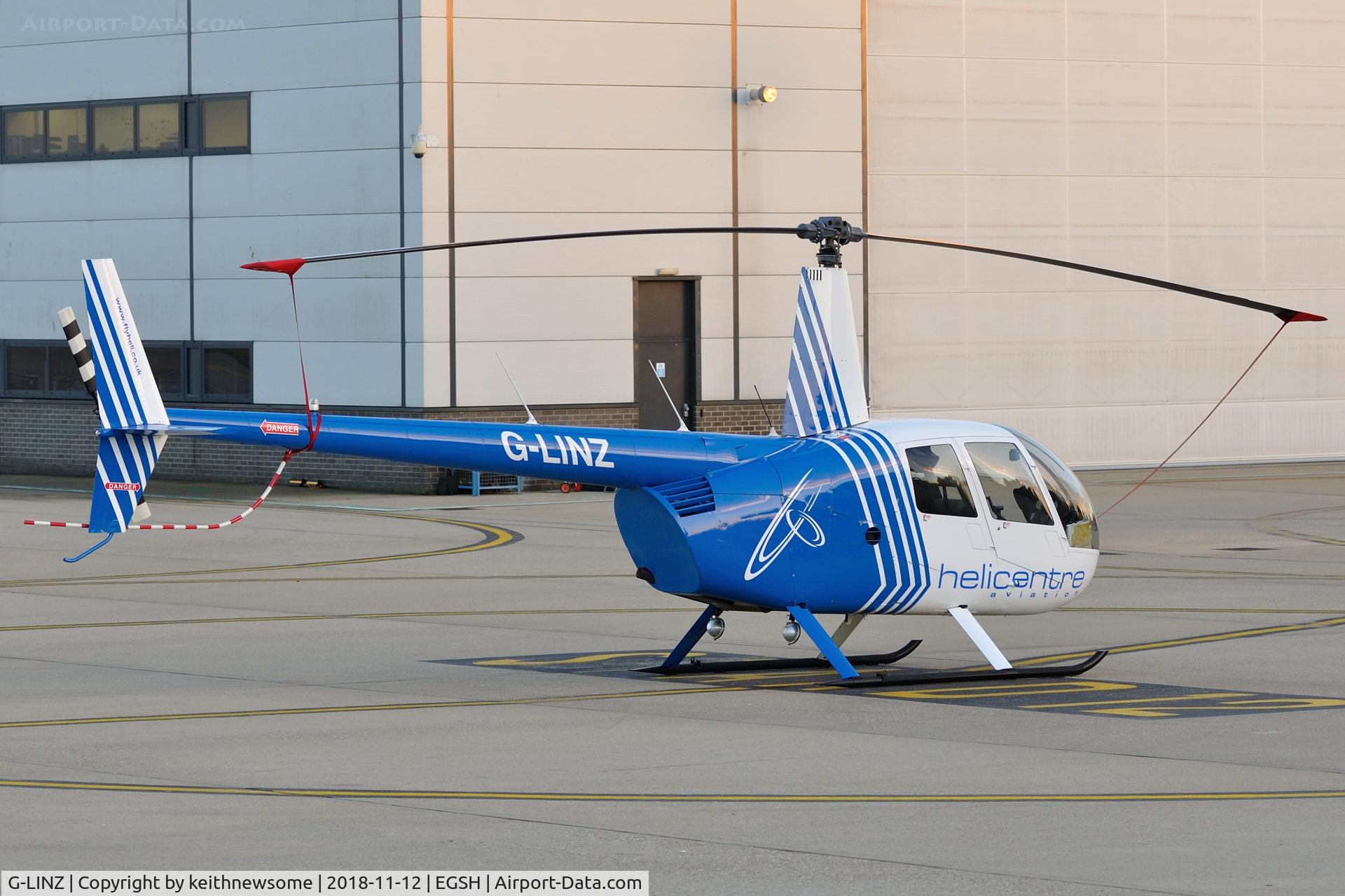 G-LINZ, 2007 Robinson R44 Raven II C/N 11911, With later colour scheme.