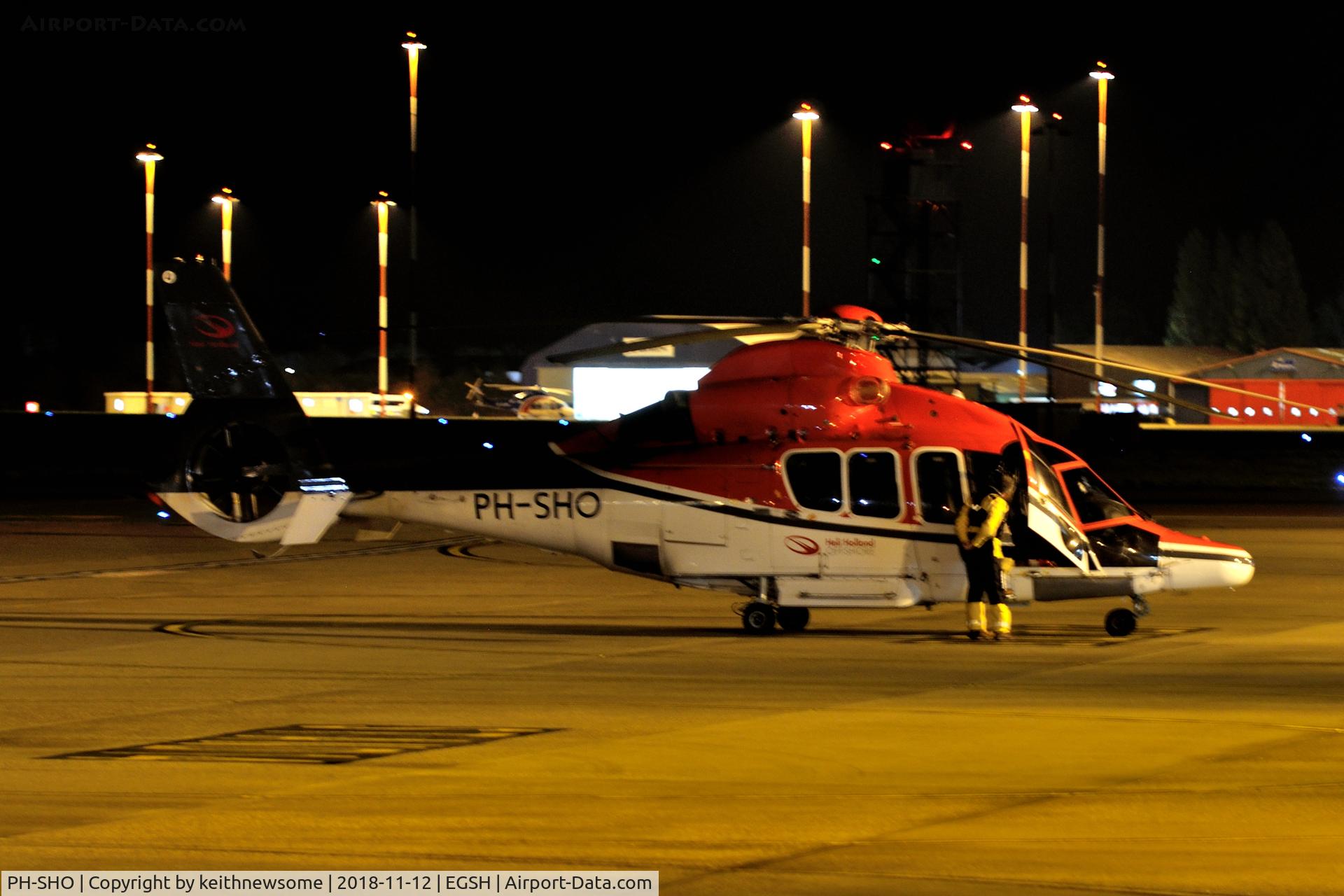 PH-SHO, 2006 Eurocopter EC-155B-1 C/N 6739, Late fuel stop.