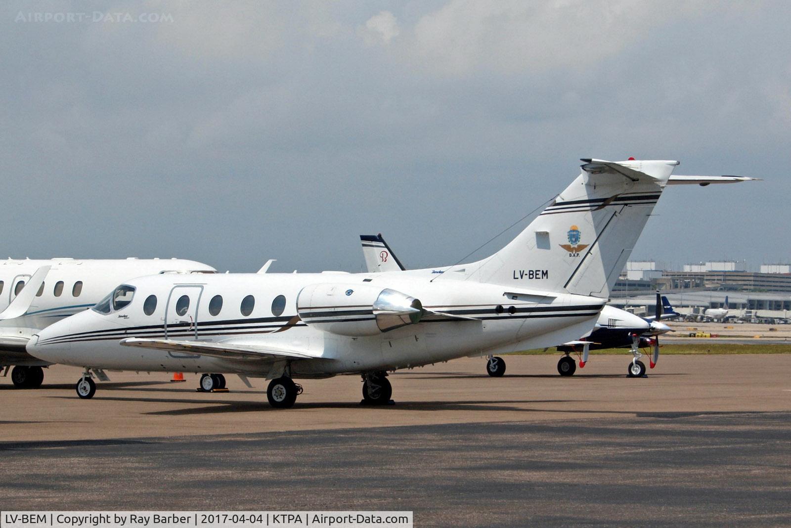 LV-BEM, 2006 Raytheon Beechjet 400A C/N RK-456, LV-BEM   Beechjet 400XP [RK-456] (Government of Argentina) Tampa Int'l~N 04/04/2017