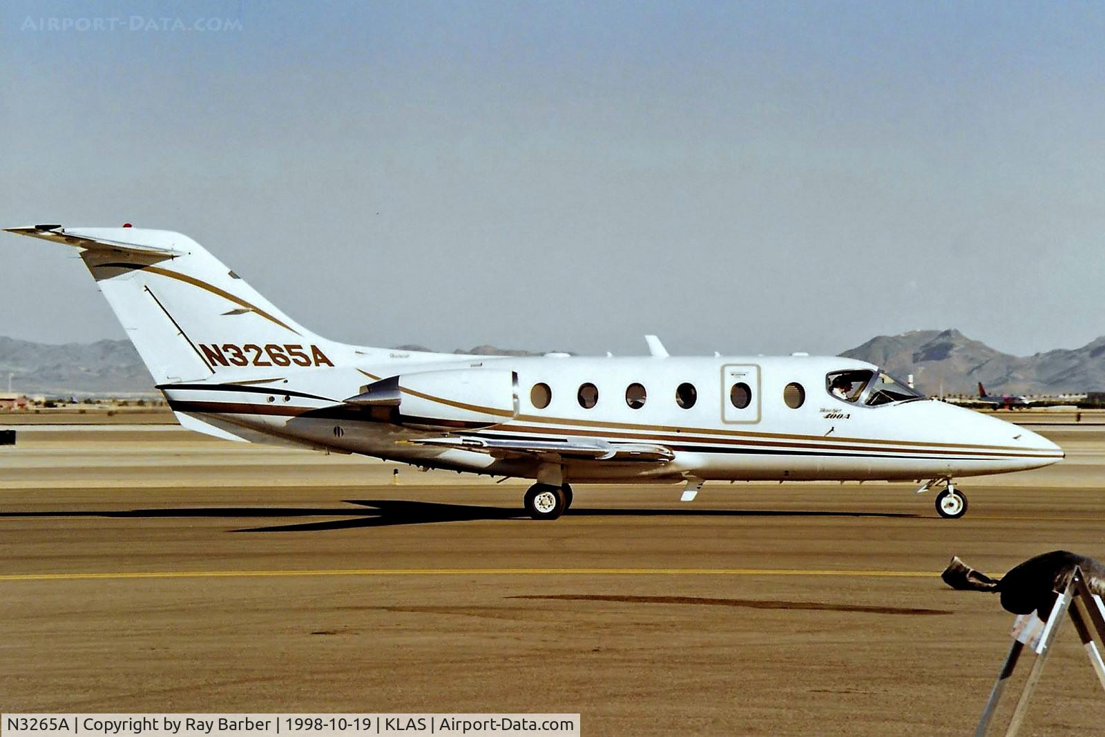 N3265A, 1996 Raytheon Aircraft Company 400A C/N RK-115, N3265A   Beech 400A Beechjet [RK-115] La Vegas-McCarran Int'l~N 19/10/1998