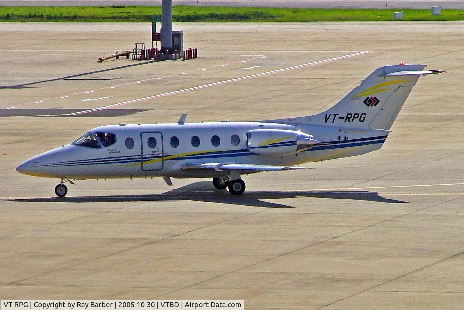 VT-RPG, 1998 Raytheon Beechjet 400A C/N RK-190, VT-RPG   Beechjet 400A [RK-190] Bangkok Int'l~HS~HS 30/10/2005