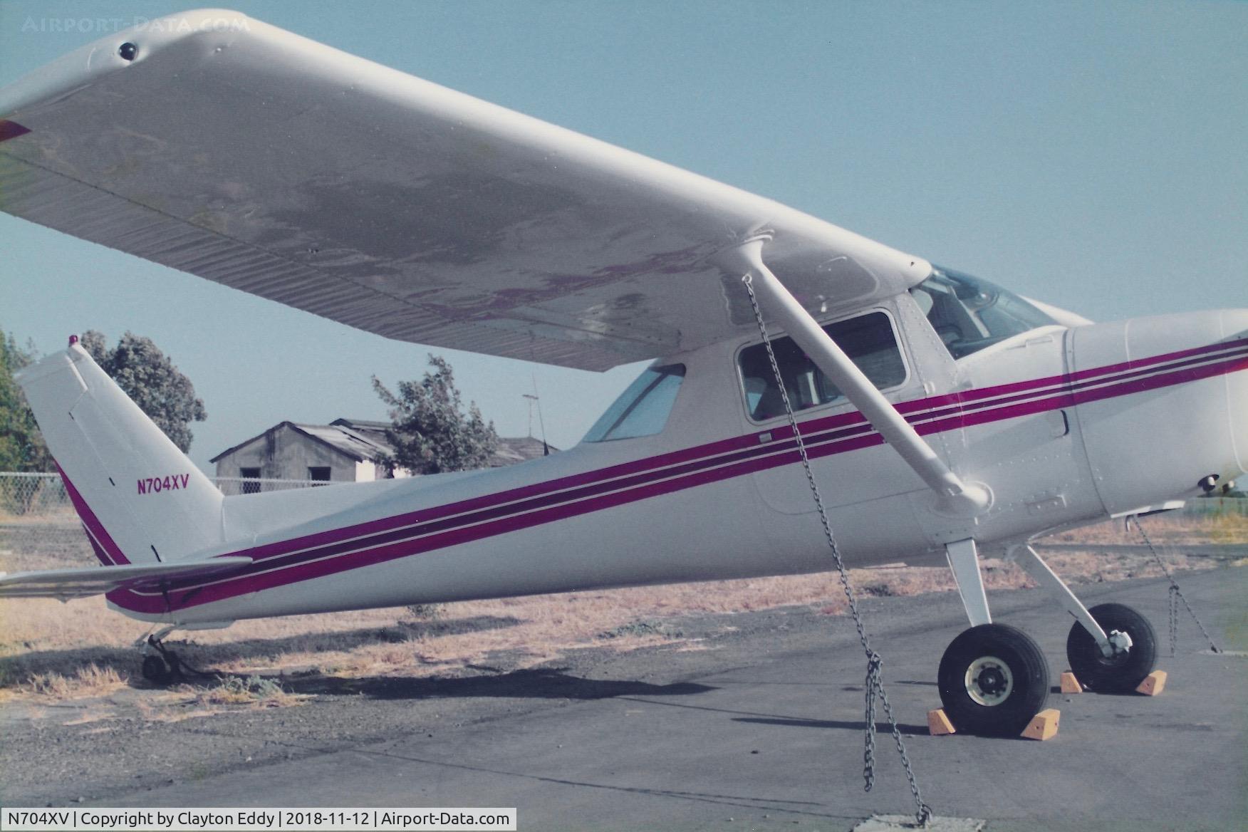 N704XV, 1976 Cessna 150M C/N 15078964, California 1980's?