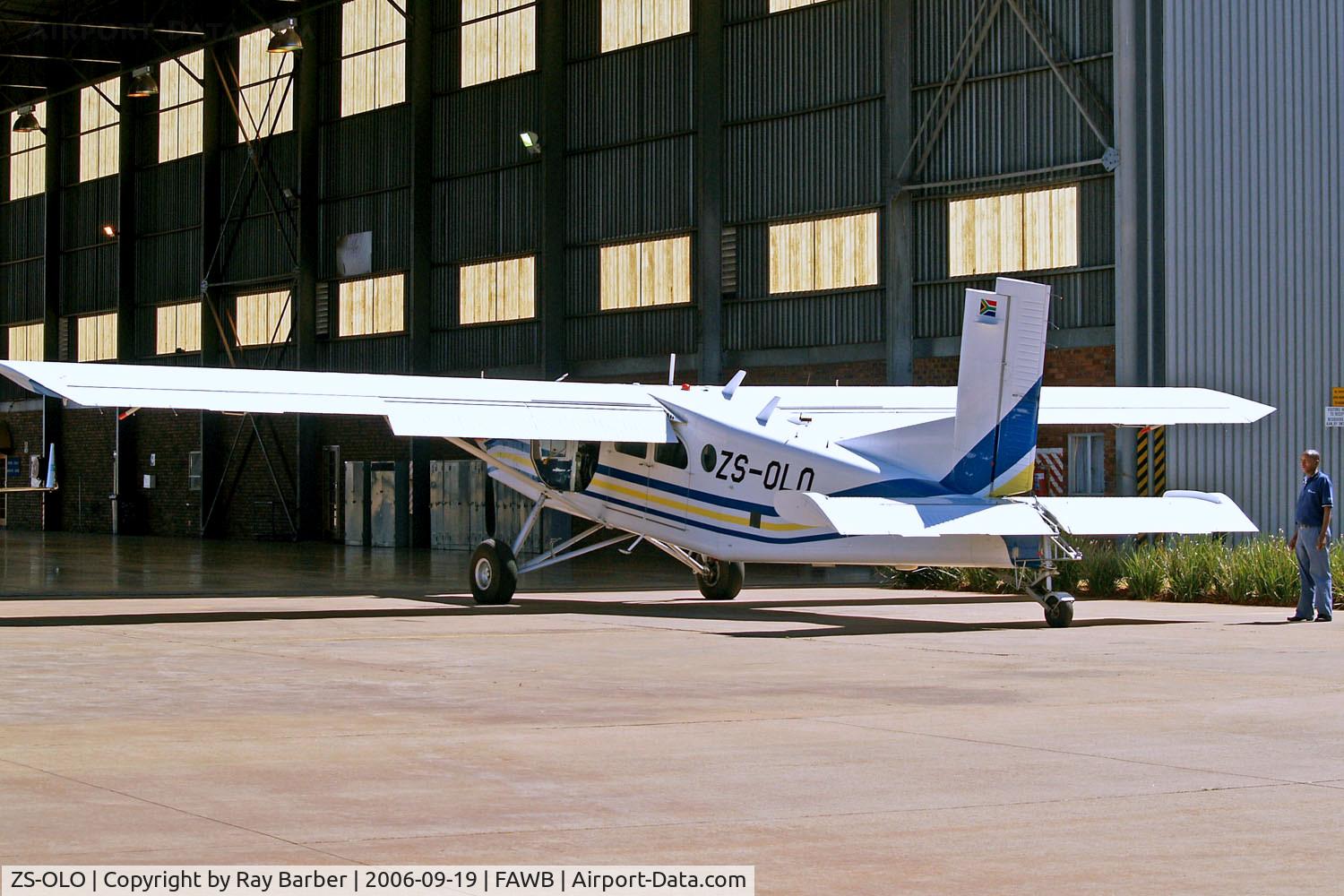 ZS-OLO, 1990 Pilatus PC-6B2-H4 Turbo Porter C/N 871, ZS-OLO   Pilatus PC-6/B2-H4 Turbo Porter [871] (South African Police) Pretoria-Wonderboom~ZS 19/09/2006