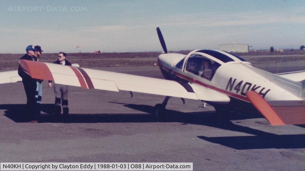 N40KH, 1979 Socata MS RALLYE 235C C/N 13082, Old Rio Vista Airport California 1-88