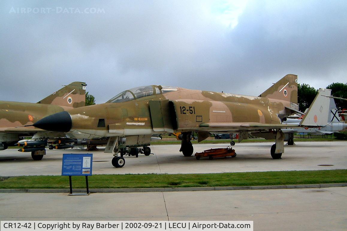 CR12-42, 1965 McDonnell Douglas RF-4C Phantom II C/N 1726, CR.12-42   McDonnell-Douglas RF-4C Phantom II [1726] (Museo de Aeronautica Y Astronautica) Madrid-Cuatro Vientos~EC 21/09/2002