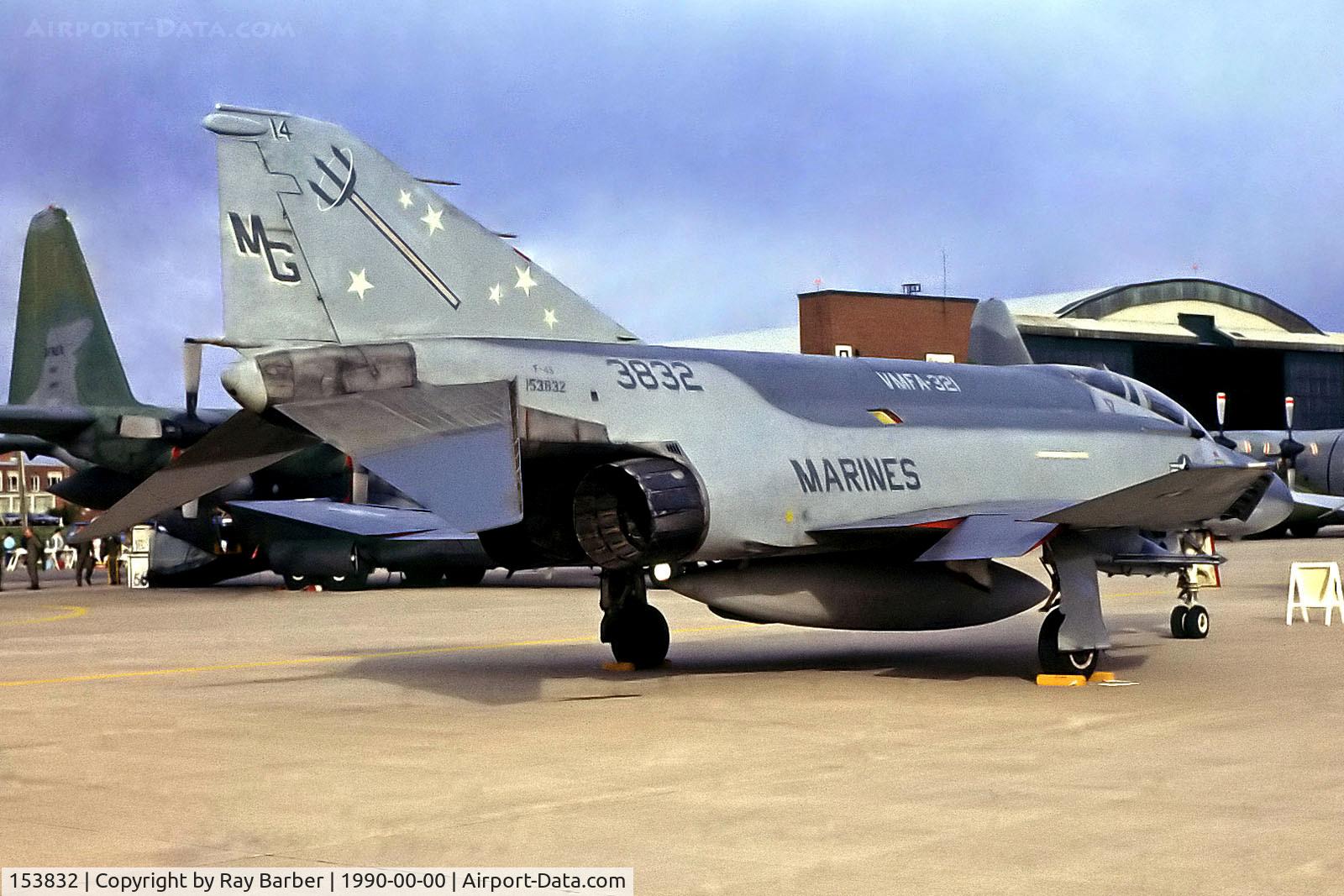 153832, McDonnell Douglas F-4S Phantom II C/N 2191, 153832   McDonnell-Douglas QF-4S Phantom II [2191] (United States Marines) (Place & Date unknown) @ 1990