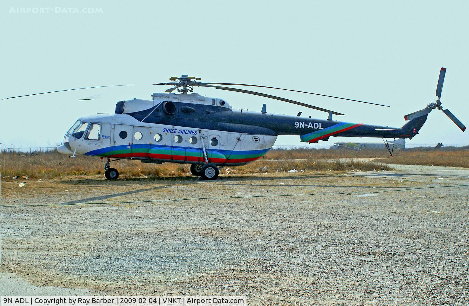 9N-ADL, 1992 MIL Mi-8AMT C/N 59489605283, 9N-ADL   Mil Mi-8 AMT [59489605283] (Shree Airlines) Kathmandu-Tribhuvan Int'l~9N 04/02/2009