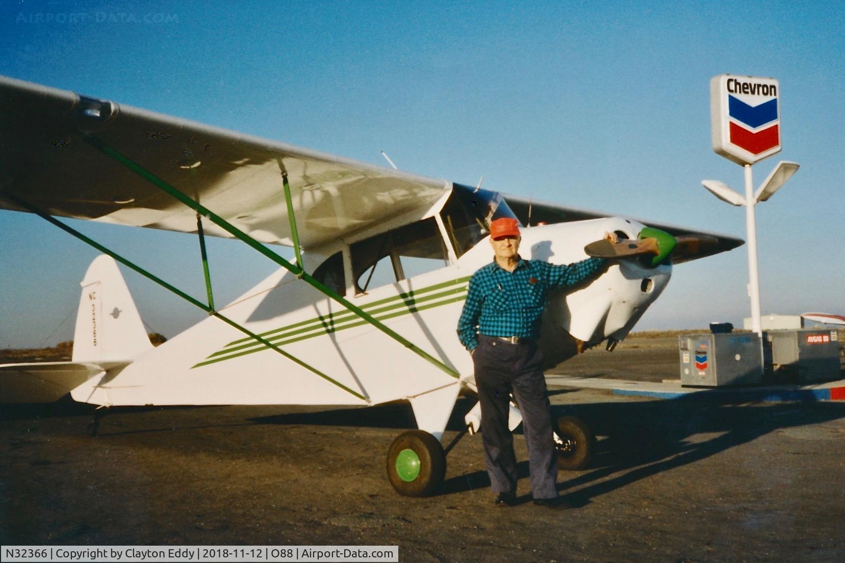 N32366, 1940 Porterfield LP-65 C/N 820, Old Rio Vista Airport California 1980's