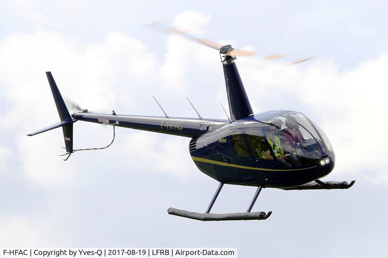 F-HFAC, 2012 Robinson R44  Raven II C/N 13224, Robinson R-44 Raven II, training flight, Brest-Bretagne Airport (LFRB-BES)