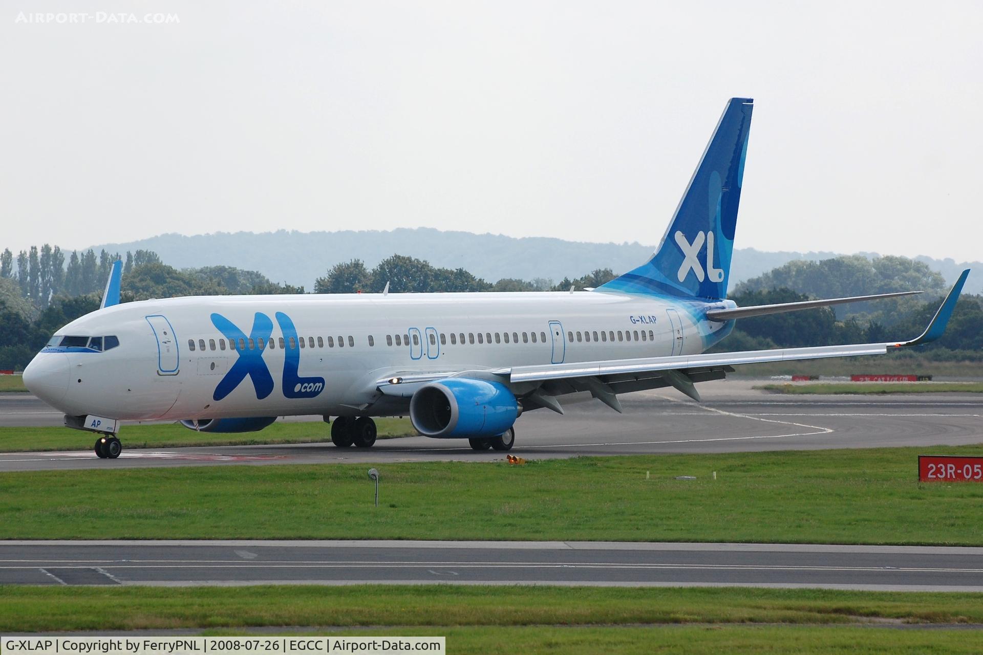 G-XLAP, 2008 Boeing 737-96NER C/N 36539, B739 operated from May thru Sept 2008 for XL before being returned to the lessor.