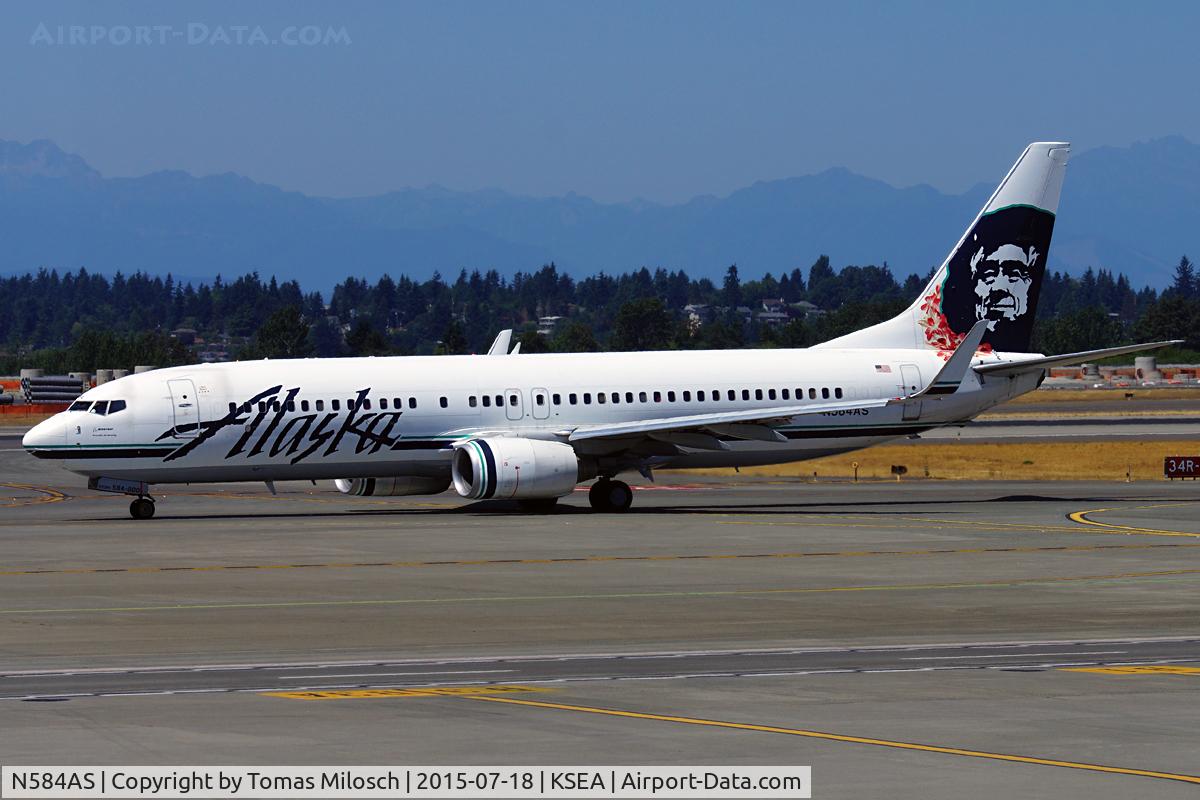 N584AS, 2007 Boeing 737-890 C/N 35682, 