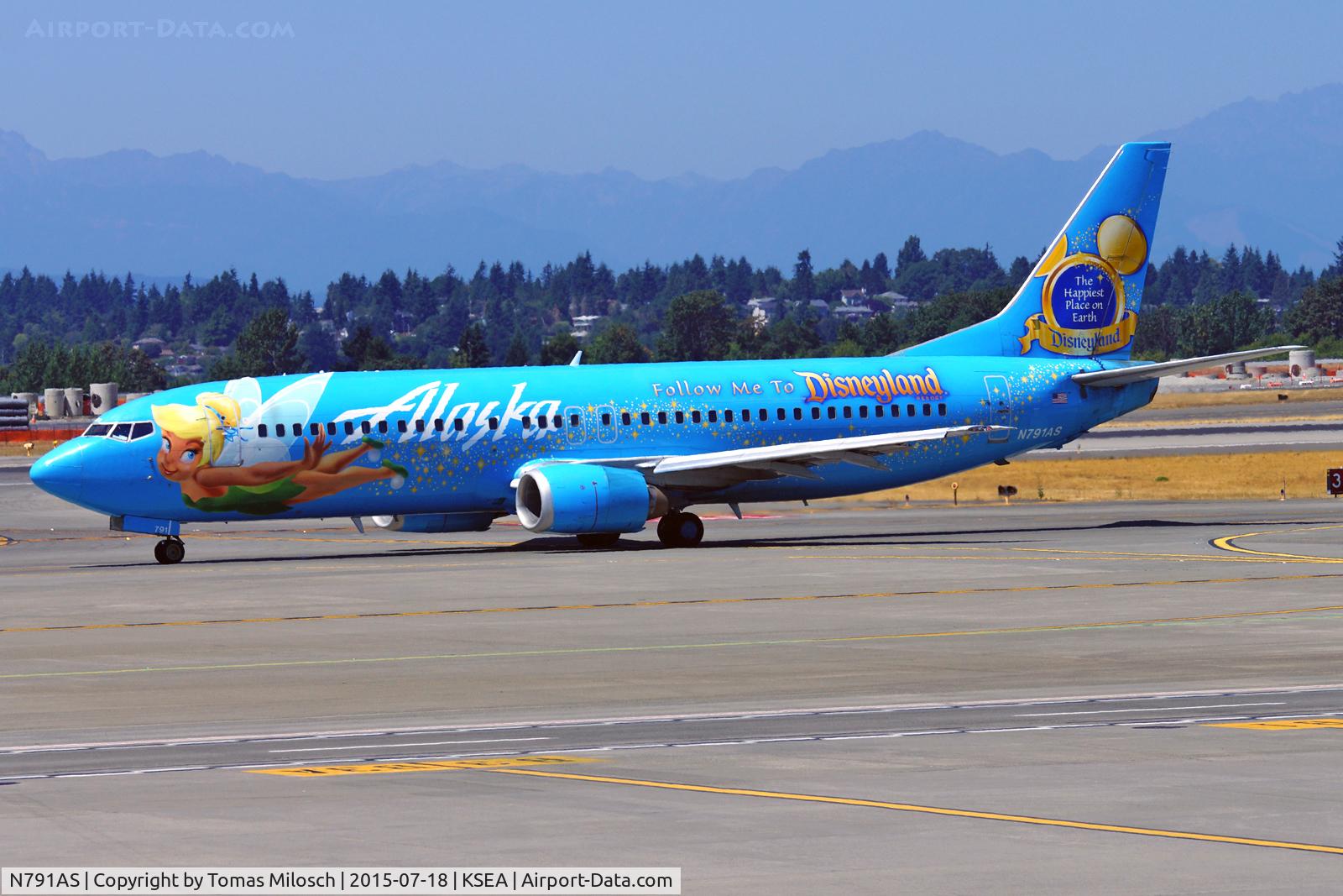 N791AS, 1997 Boeing 737-490 C/N 28886, 