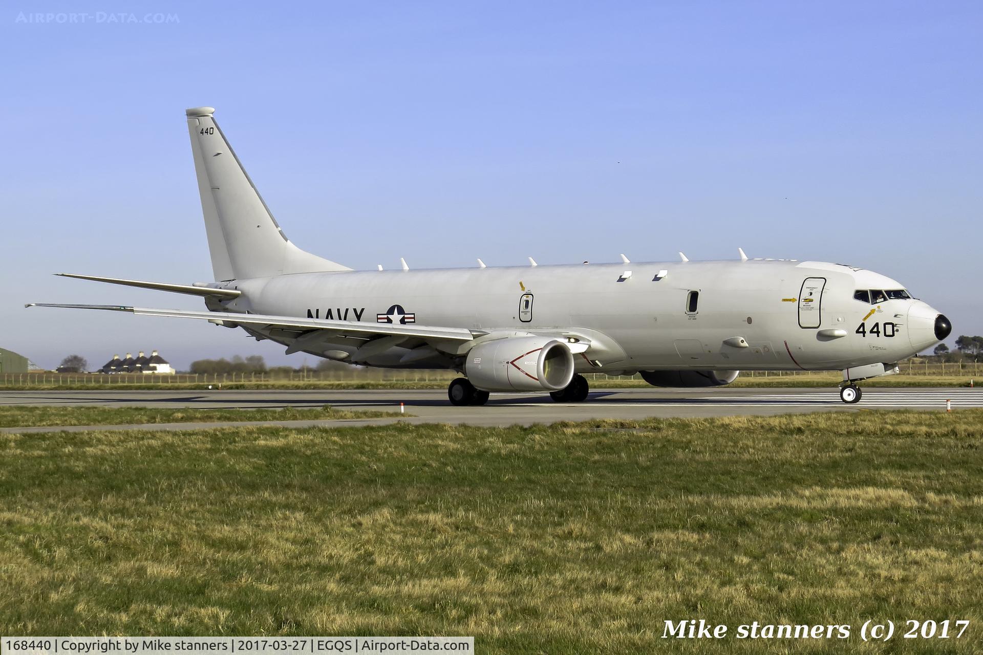 168440, 2013 Boeing P-8A Poseidon C/N 40820/4366, VP-30 P-8A Poseidon back tracking down runway 23 for an 05 departure ,LMO 27.3.17