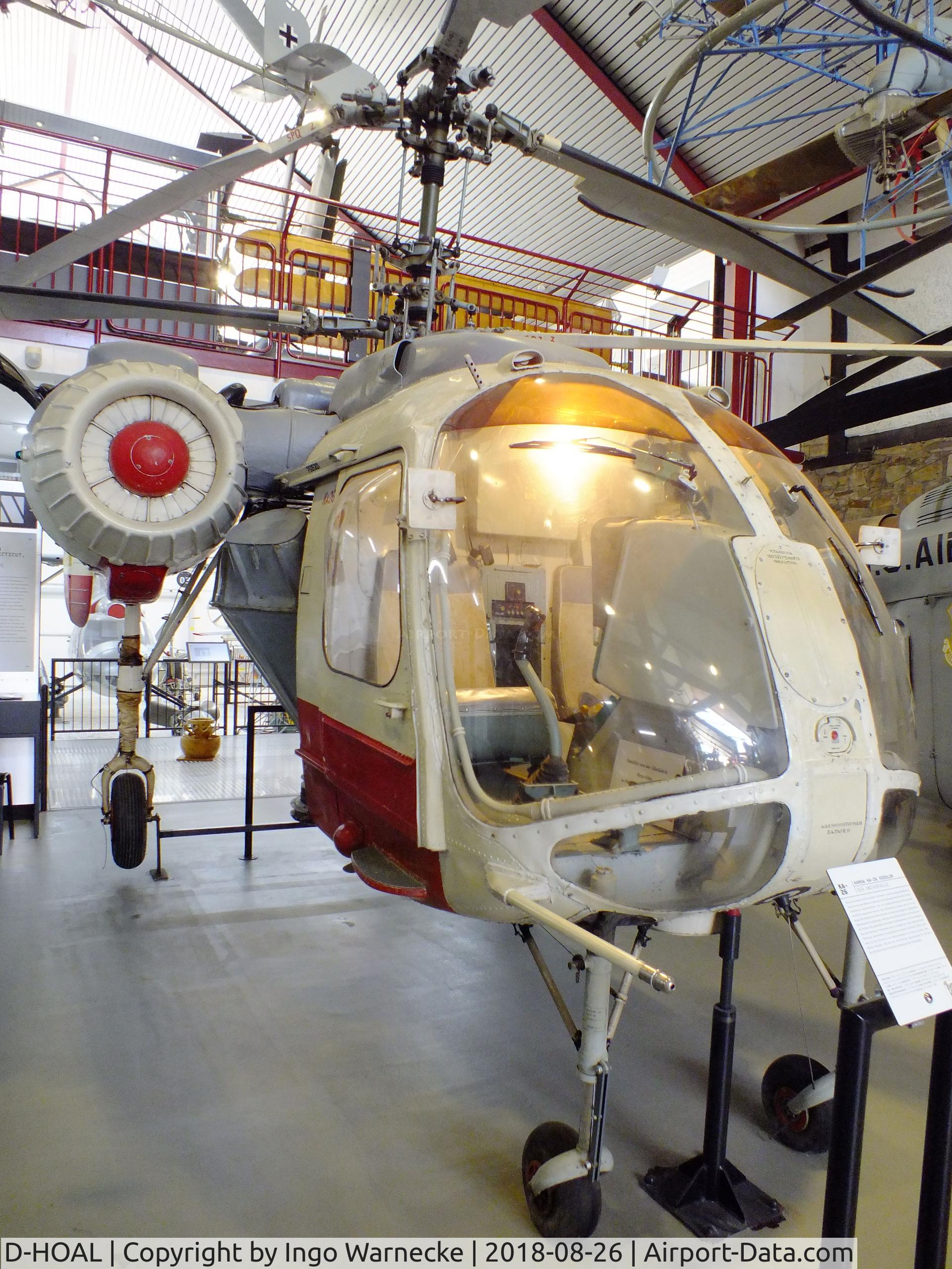 D-HOAL, 1975 Kamov Ka-26 Hoodlum C/N 75 052 01, Kamov Ka-26 HOODLUM at the Hubschraubermuseum (Helicopter Museum), Bückeburg