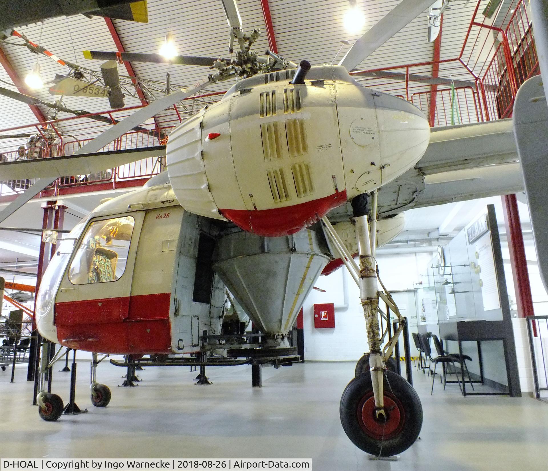 D-HOAL, 1975 Kamov Ka-26 Hoodlum C/N 75 052 01, Kamov Ka-26 HOODLUM at the Hubschraubermuseum (Helicopter Museum), Bückeburg