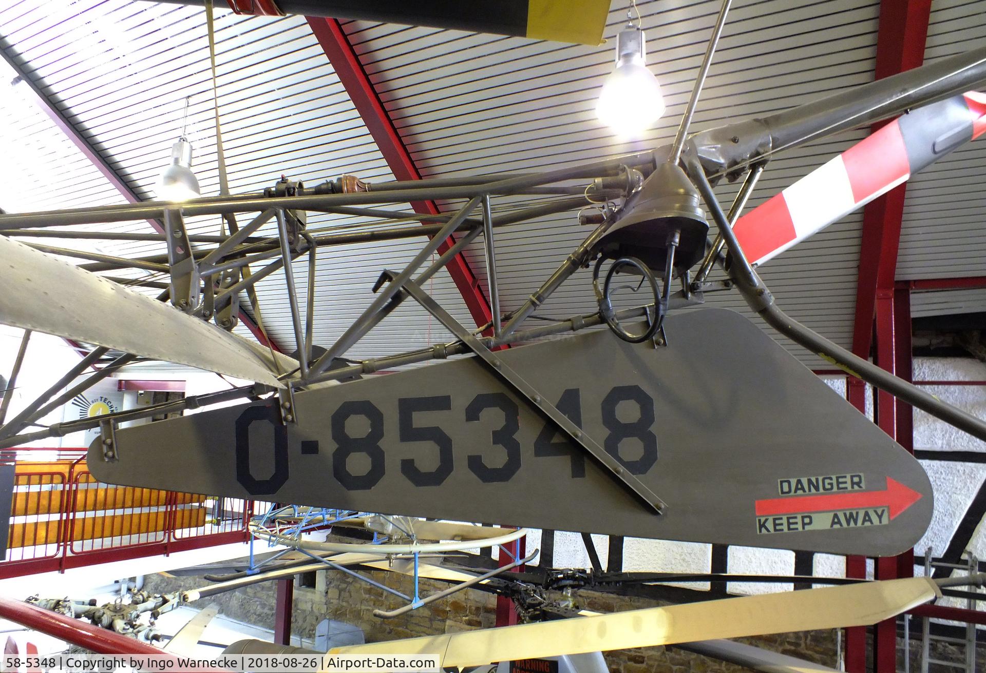 58-5348, Bell OH-13H Sioux C/N 2361, Bell OH-13H Sioux at the Hubschraubermuseum (Helicopter Museum), Bückeburg