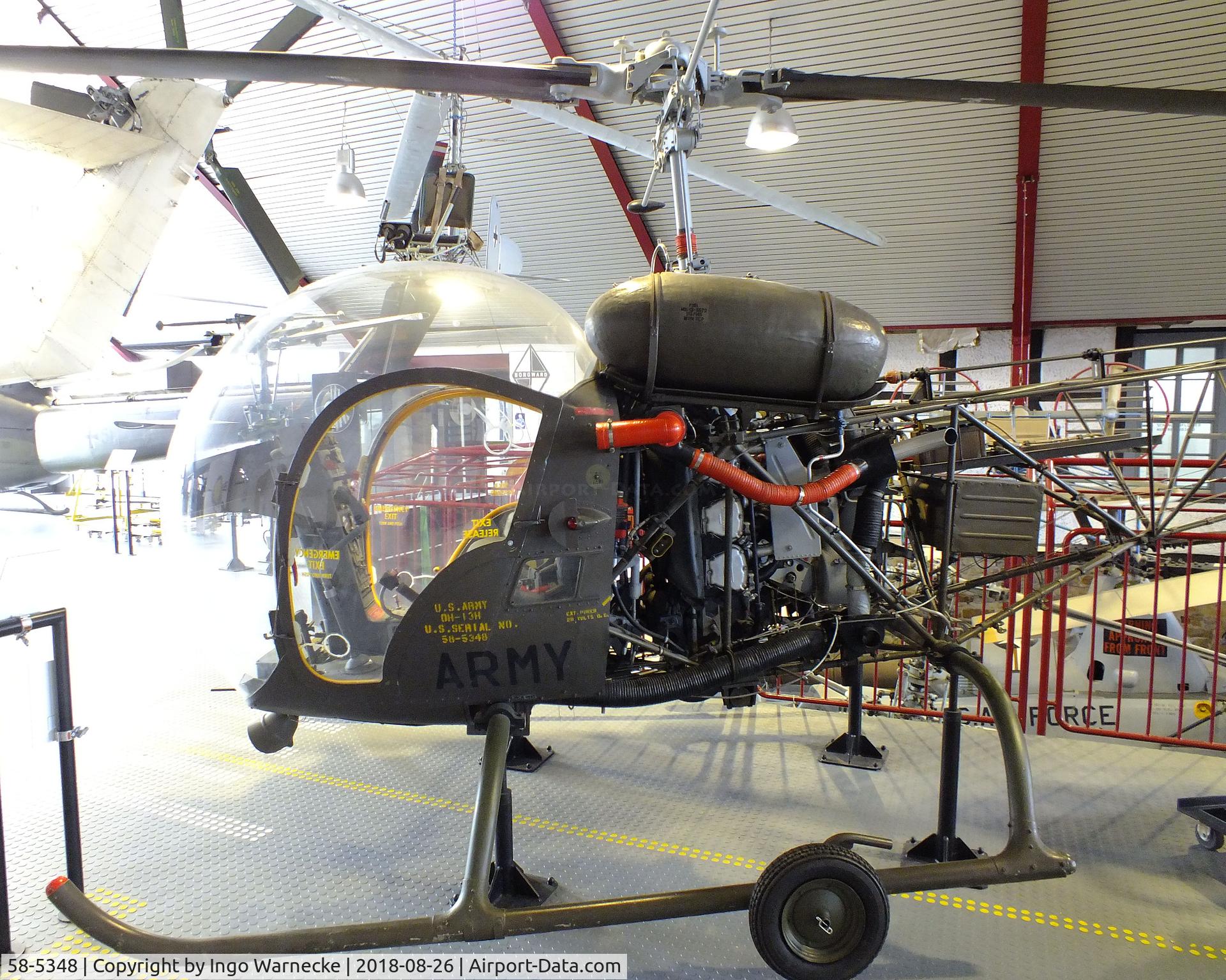 58-5348, Bell OH-13H Sioux C/N 2361, Bell OH-13H Sioux at the Hubschraubermuseum (Helicopter Museum), Bückeburg