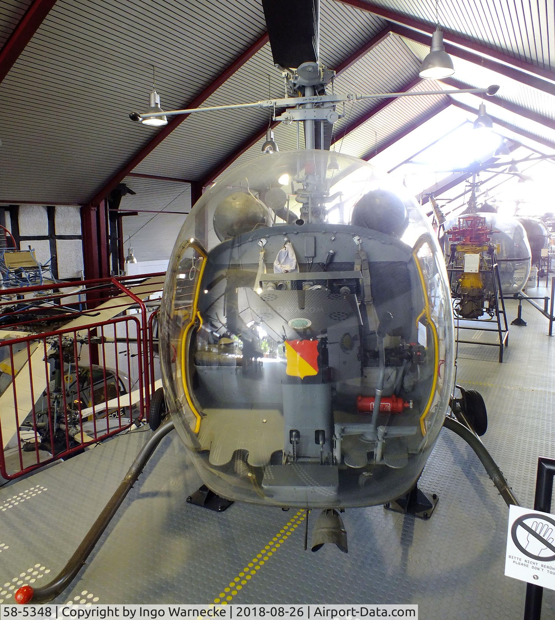 58-5348, Bell OH-13H Sioux C/N 2361, Bell OH-13H Sioux at the Hubschraubermuseum (Helicopter Museum), Bückeburg