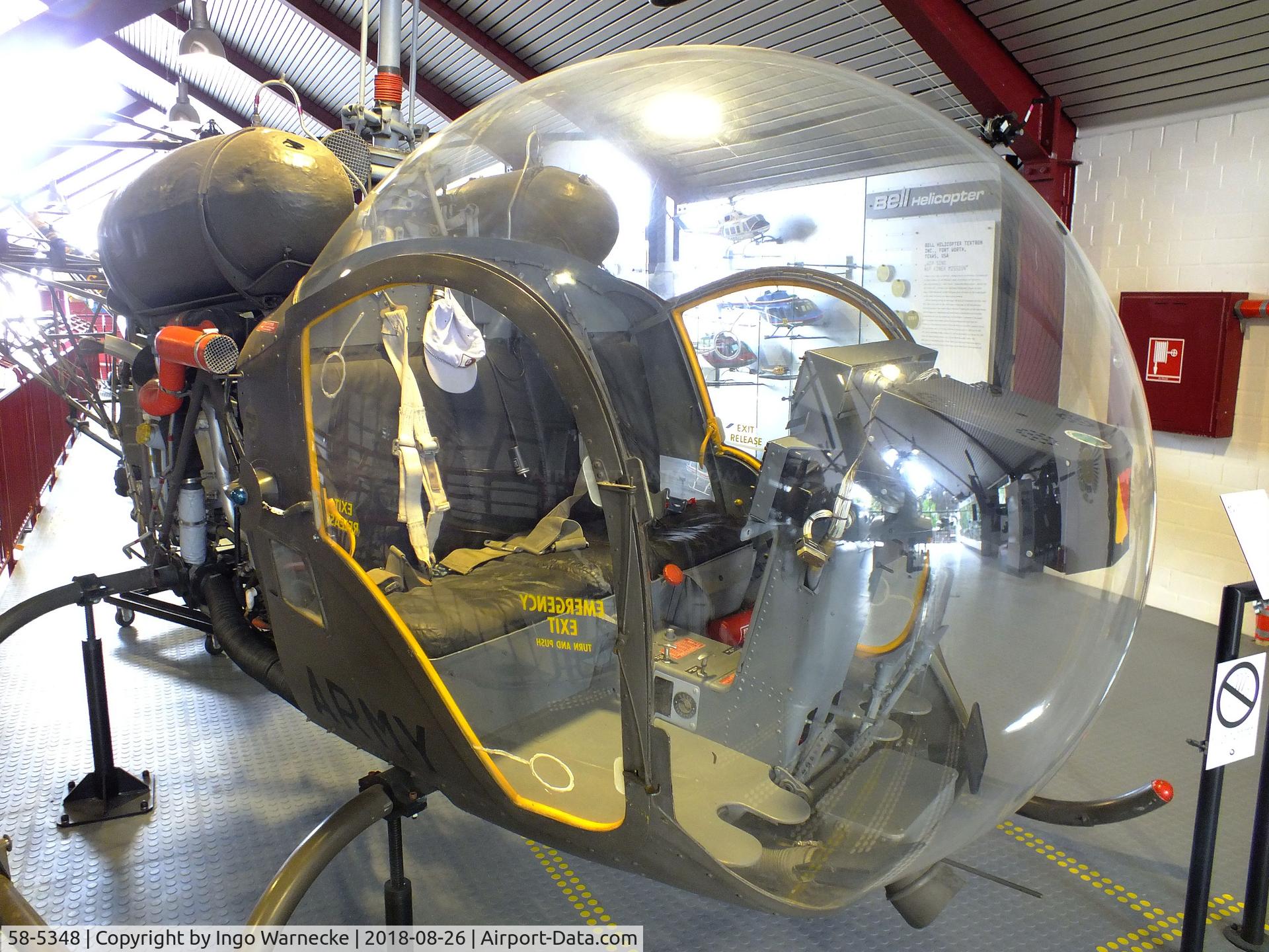 58-5348, Bell OH-13H Sioux C/N 2361, Bell OH-13H Sioux at the Hubschraubermuseum (Helicopter Museum), Bückeburg