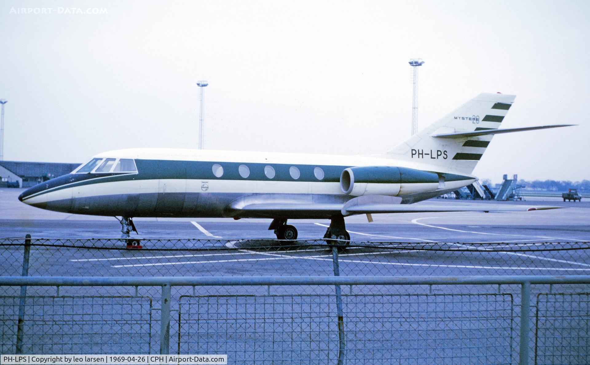 PH-LPS, 1967 Dassault Mystere 20C C/N 63, Copenhagen 26.4.1969