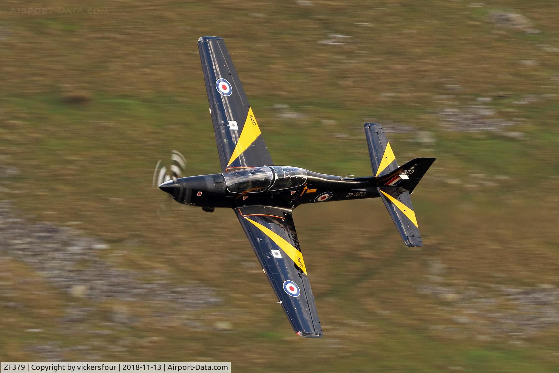 ZF379, 1992 Short S-312 Tucano T1 C/N S122/T93, LFA17. M6 Pass, Cumbria. Callsign Galleon 1.