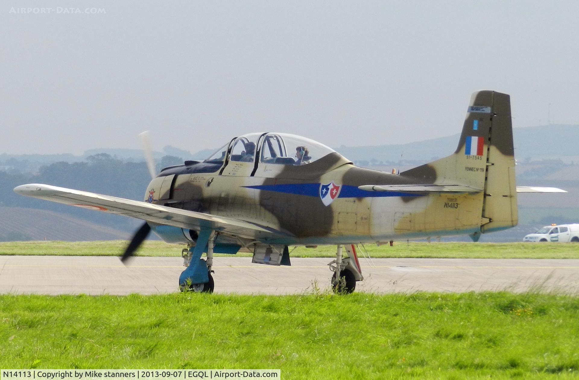 N14113, 1951 North American T-28A Fennec C/N 81-1, T-28S Fennec 119,Leuchars,7.9.13