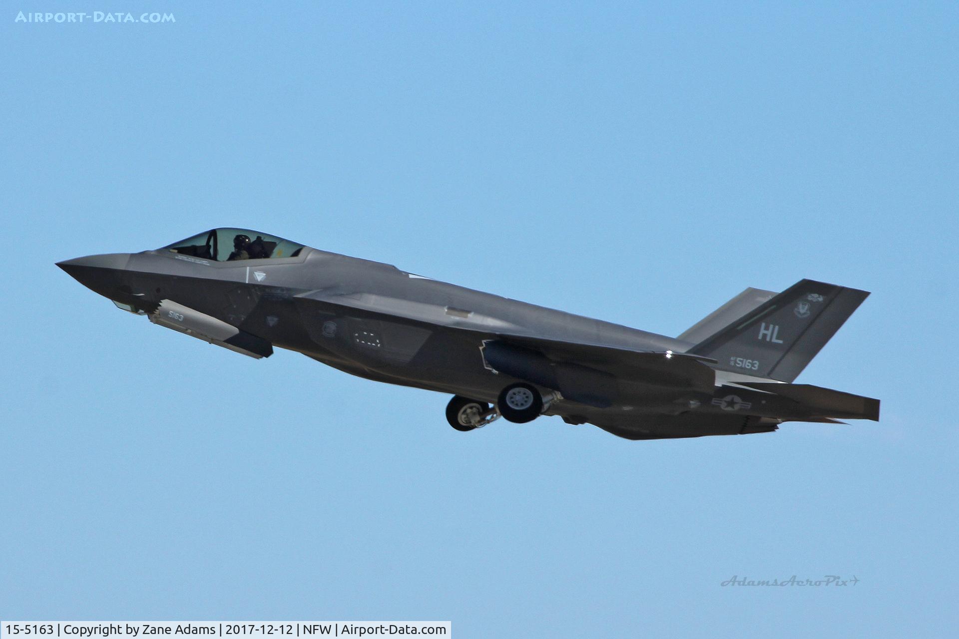 15-5163, 2015 Lockheed Martin F-35A Lightning II C/N AF-138, Departing NAS Fort Worth