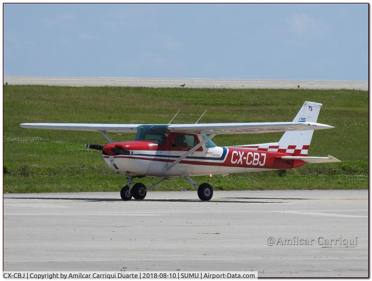 CX-CBJ, 1975 Cessna A150M Aerobat Aerobat C/N A1500615, Taxi en SUMU