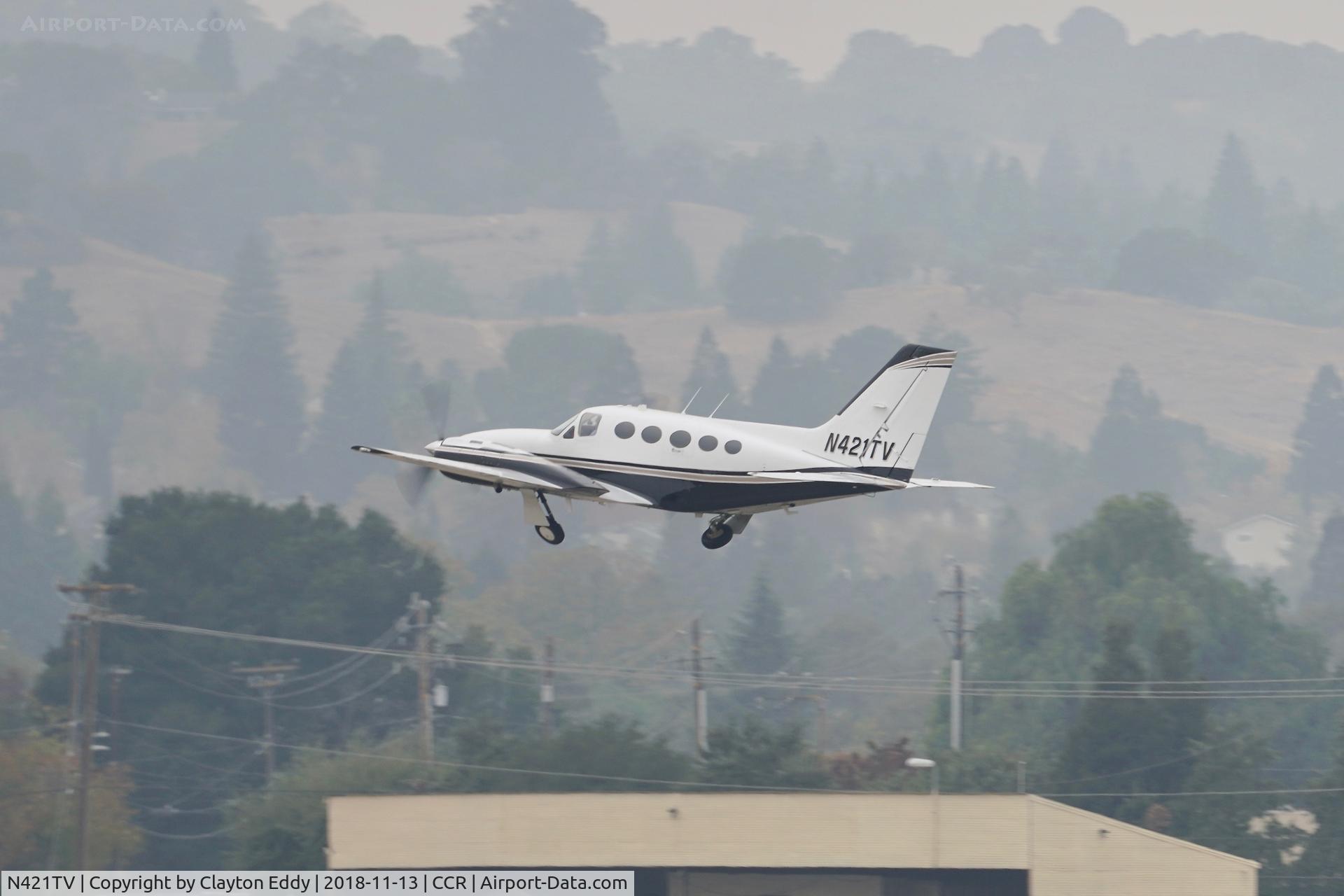 N421TV, 1982 Cessna 421C Golden Eagle C/N 421C1253, Buchanan Field Concord California 2018.