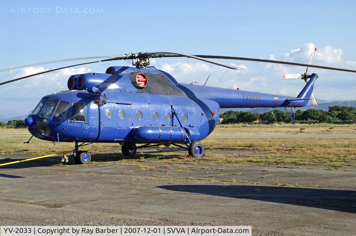 YV-2033, 1985 MIL Mi-8T C/N 98522933, YV-2033   Mil Mi-8T [98522933] Valencia-Arturo Michelena Int'l~YV 01/12/2007