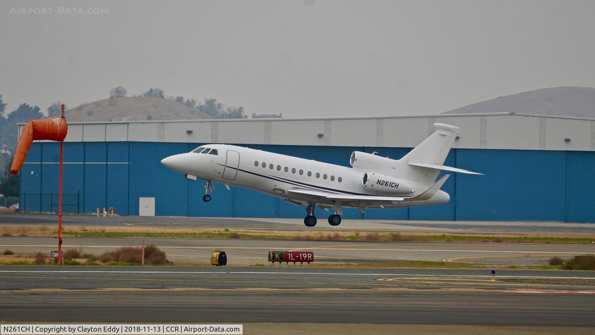 N261CH, 2012 Dassault Falcon 900EX C/N 261, Buchanan Field Concord California 2018.