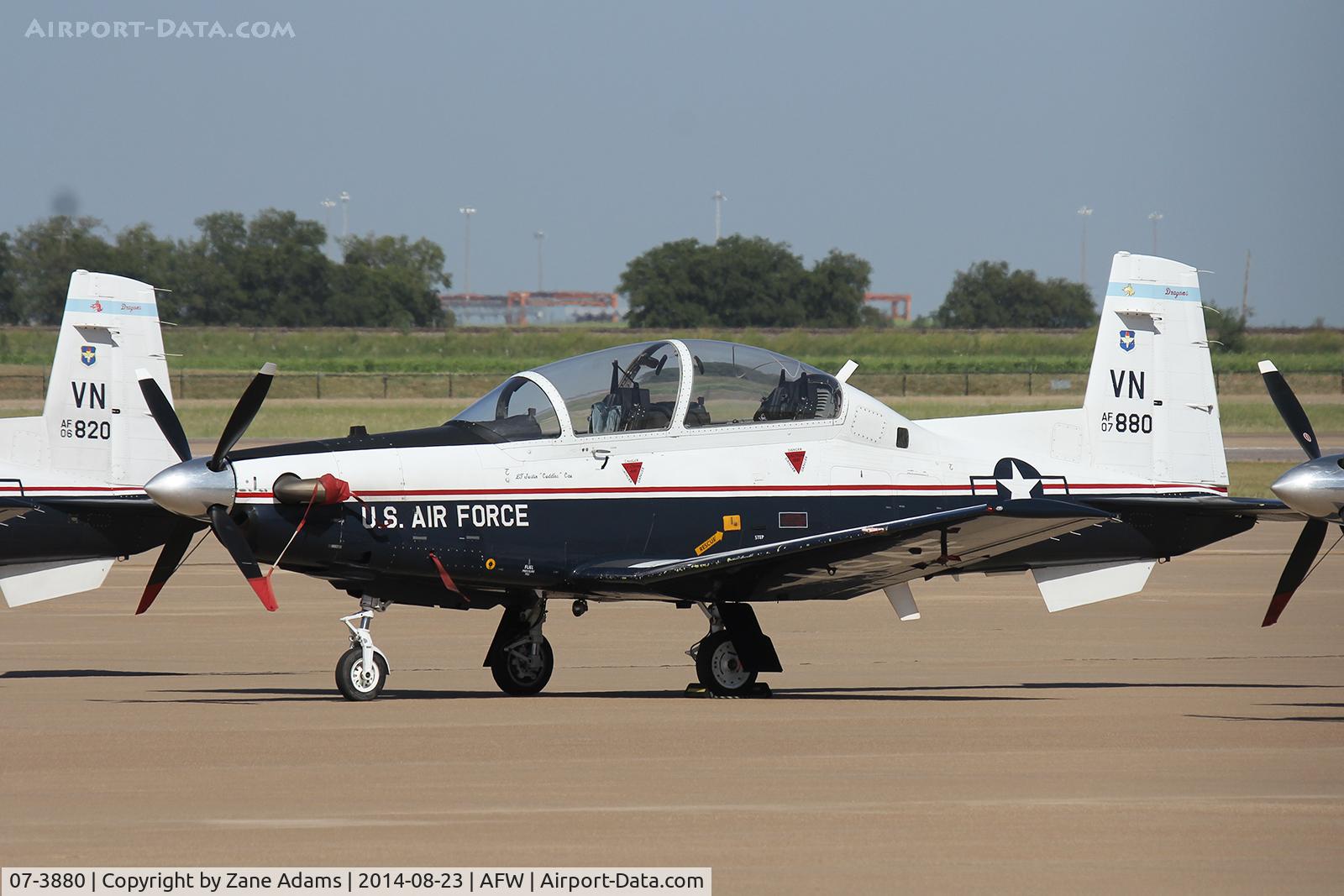 07-3880, 2007 Raytheon Beech T-6A Texan II C/N PT-435, At Alliance Airport - Fort Worth, TX