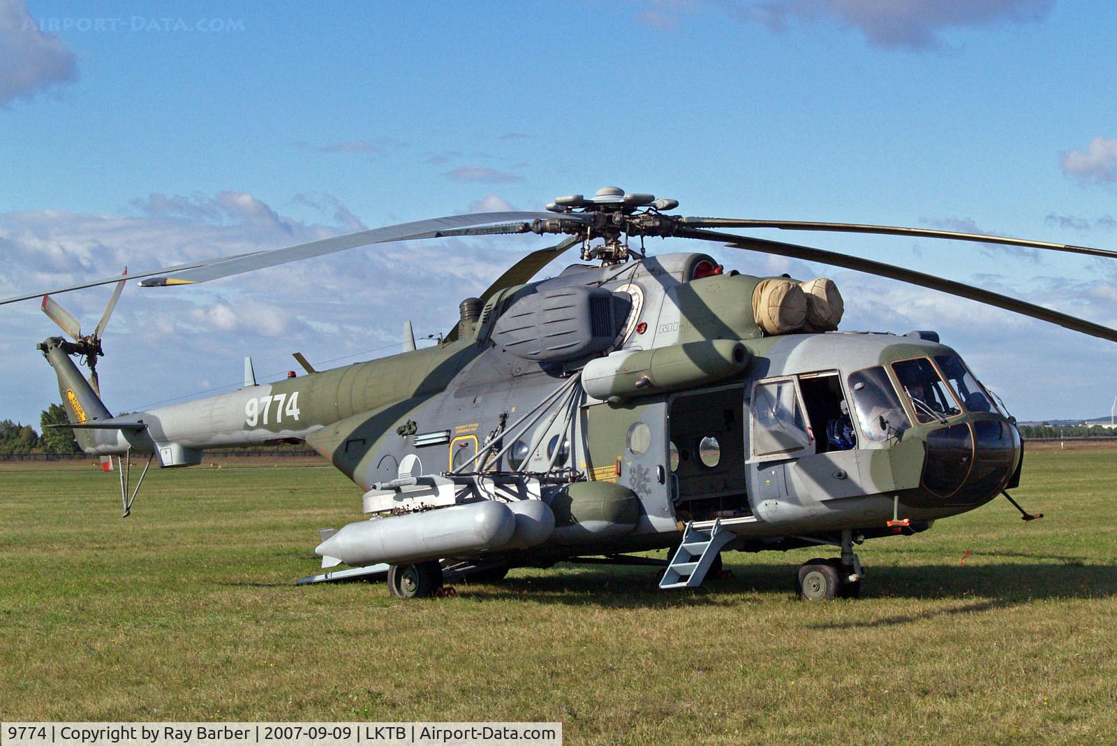 9774, Mil Mi-171Sh Hip C/N 59489619774, 9774   Mil Mi-171-Sh [59489619774] (Czech Air Force) Brno-Turany~OK 09/09/2007